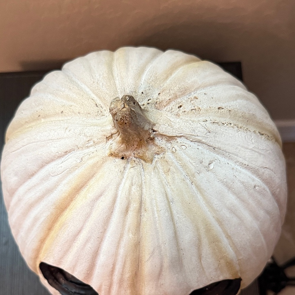 White Pumpkin Halloween Decor - Picture 7 of 12